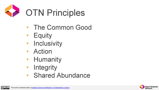 Open Textbook Network Summer Institute 2019 Slides - Thursday - Page 42
